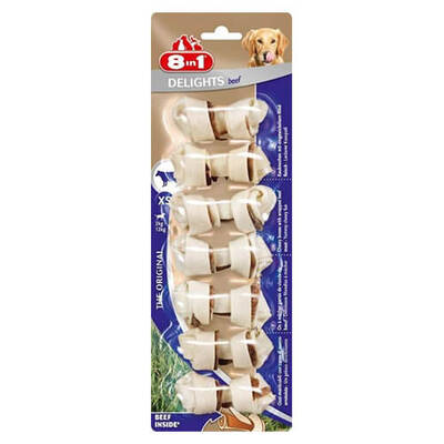 8 In 1 Delights Bones Biftekli Ağız Bakım Kemiği Xs Boy 7´Li 84 Gr 8 In 1 Delights Bones Biftekli Ağız Bakım Kemiği Xs Boy 7´Li 84 Gr
