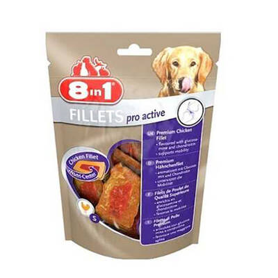 8 in 1 Fillets Pro Active Köpek Ödülü 80 Gr 8 in 1 Fillets Pro Active Köpek Ödülü 80 Gr