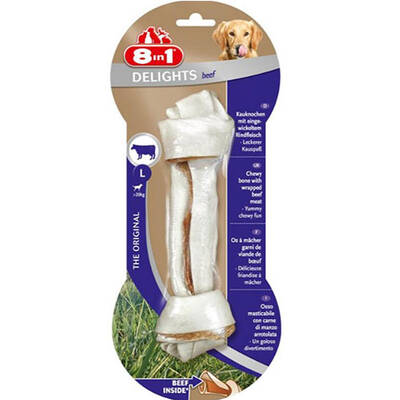 8in1 Delights Bones Biftekli Köpekler İçin Ağız Bakım Kemiği Large 8in1 Delights Bones Biftekli Köpekler İçin Ağız Bakım Kemiği Large
