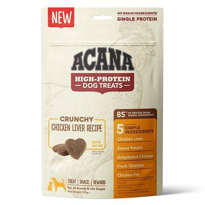 Acana Crunchy Yüksek Proteinli Tavuklu Köpek Ödülü 100 Gr Acana Crunchy Yüksek Proteinli Tavuklu Köpek Ödülü 100 Gr