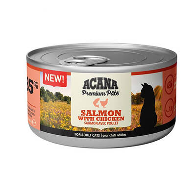 Acana Premium Pate Ezme Somonlu ve Tavuklu Kedi Konservesi 85 Gr Acana Premium Pate Ezme Somonlu ve Tavuklu Kedi Konservesi 85 Gr