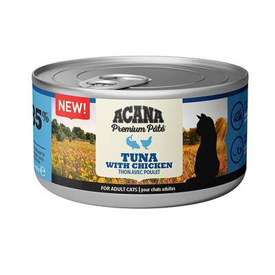 Acana Premium Pate Ezme Tuna Balıklı ve Tavuklu Kedi Konservesi 85 Gr Acana Premium Pate Ezme Tuna Balıklı ve Tavuklu Kedi Konservesi 85 Gr