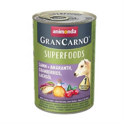 Animonda Gran Carno Superfoods Kuzu Amarant Ve Kızılcıklı Yetişkin Köpek Konservesi 400 Gr Animonda Gran Carno Superfoods Kuzu Amarant Ve Kızılcıklı Yetişkin Köpek Konservesi 400 Gr