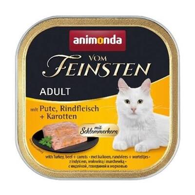 Animonda Vom Feinsten Hindi Ve Sığır Etli HavuçluYetişkin Kedi Konservesi 100 Gr Animonda Vom Feinsten Hindi Ve Sığır Etli HavuçluYetişkin Kedi Konservesi 100 Gr