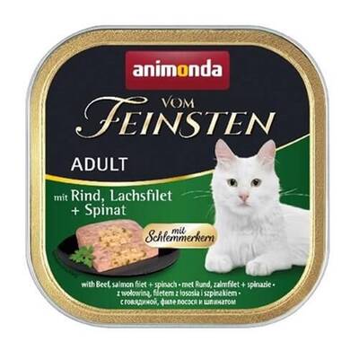 Animonda Vom Feinsten Sığır Etli Ve Somon BalıklıIspanaklı Yetişkin Kedi Konservesi 100 Gr Animonda Vom Feinsten Sığır Etli Ve Somon BalıklıIspanaklı Yetişkin Kedi Konservesi 100 Gr