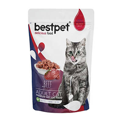 BestPet Adult Jelly Pouch Biftekli Kedi Maması 85 Gr BestPet Adult Jelly Pouch Biftekli Kedi Maması 85 Gr