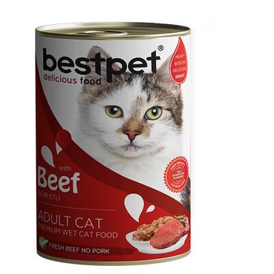 Bestpet Biftekli Gravy Yetişkin Kedi Konservesi 400 Gr Bestpet Biftekli Gravy Yetişkin Kedi Konservesi 400 Gr