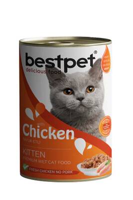 Bestpet Tavuklu Jöleli Yavru Kedi Konservesi 400 Gr Bestpet Tavuklu Jöleli Yavru Kedi Konservesi 400 Gr