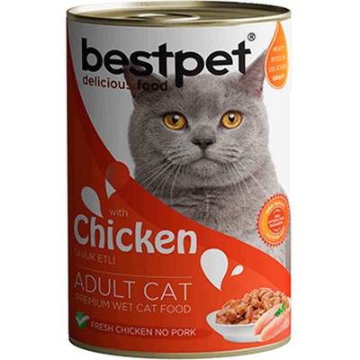 Bestpet Tavuklu Jöleli Yetişkin Kedi Konservesi 400 Gr Bestpet Tavuklu Jöleli Yetişkin Kedi Konservesi 400 Gr