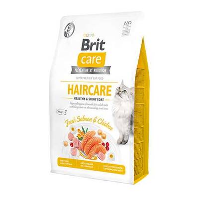 Brit Care Hipoalerjenik Haircare Tavuk ve Somonlu Tahılsız Deri ve Tüy Bakım Kedi Maması 2 Kg Brit Care Hipoalerjenik Haircare Tavuk ve Somonlu Tahılsız Deri ve Tüy Bakım Kedi Maması 2 Kg