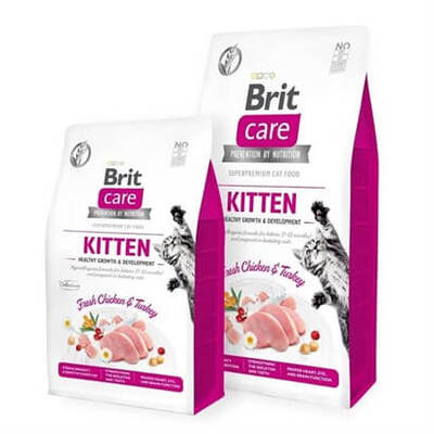 Brit Care Hipoalerjenik Kitten Tahılsız Tavuk ve Hindili Yavru Kedi Maması 400 Gr Brit Care Hipoalerjenik Kitten Tahılsız Tavuk ve Hindili Yavru Kedi Maması 400 Gr