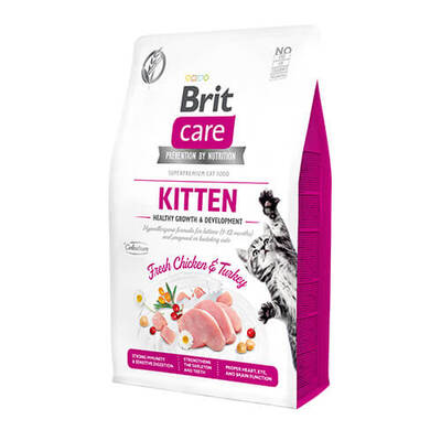 Brit Care Hipoalerjenik Kitten Tahılsız Tavuk ve Hindili Yavru Kedi Maması 7 Kg Brit Care Hipoalerjenik Kitten Tahılsız Tavuk ve Hindili Yavru Kedi Maması 7 Kg