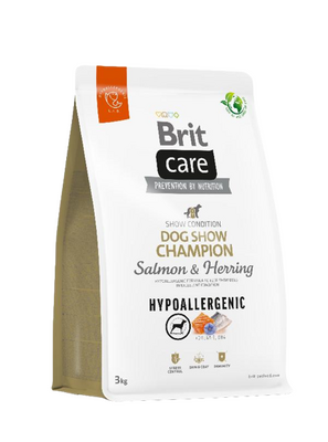 Brit Care Hypoallergenic Dog Show Champion Somonlu Ringa Balıklı Yetişkin Köpek Maması 3 Kg Brit Care Hypoallergenic Dog Show Champion Somonlu Ringa Balıklı Yetişkin Köpek Maması 3 Kg