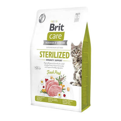 Brit Care Immunity Support Domuz Etli Tahılsız Kısırlaştırılmış Kedi Maması 2kg Brit Care Immunity Support Domuz Etli Tahılsız Kısırlaştırılmış Kedi Maması 2kg