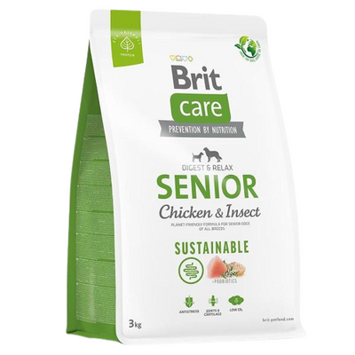 Brit Care Senior Digest & Relax Tavuklu ve Larva Proteinli Yaşlı Köpek Maması 3 Kg Brit Care Senior Digest & Relax Tavuklu ve Larva Proteinli Yaşlı Köpek Maması 3 Kg