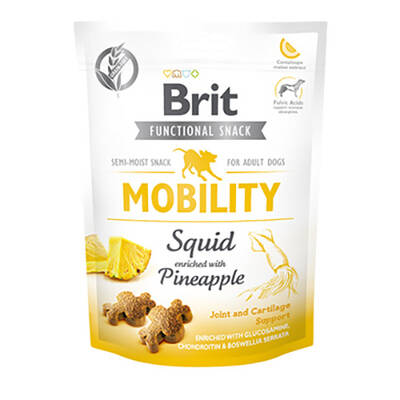 Brit Mobility Ananas ve Kalamarlı Köpek Ödül Maması 150 Gr Brit Mobility Ananas ve Kalamarlı Köpek Ödül Maması 150 Gr