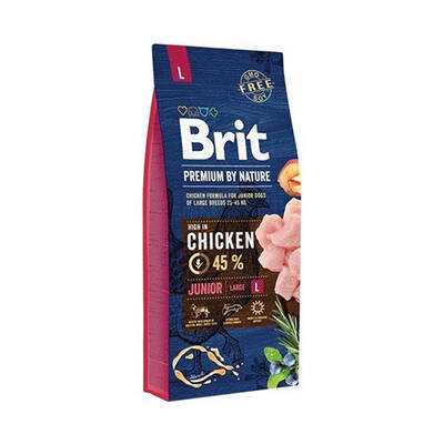 Brit Premium Nature Büyük Irk Tavuklu Yavru Köpek Maması 15 Kg