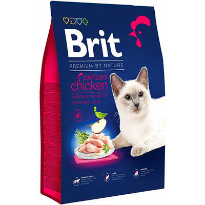 Brit Premium Tavuklu ve Pirinçli Kısırlaştırılmış Kedi Maması 8 Kg Brit Premium Tavuklu ve Pirinçli Kısırlaştırılmış Kedi Maması 8 Kg