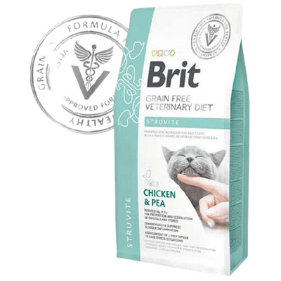 Brit Veterinary Diets Struvite Tahılsız Tavuk Bezelye Kedi Maması 5 Kg Brit Veterinary Diets Struvite Tahılsız Tavuk Bezelye Kedi Maması 5 Kg