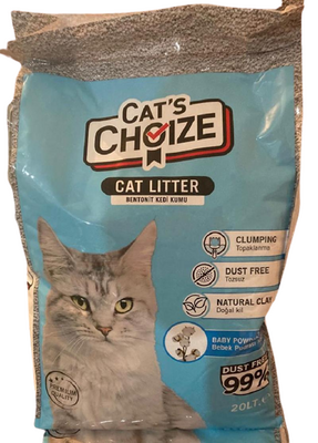 Cat's Choize Bebek Pudralı Kedi Kumu 20 Lt Cat's Choize Bebek Pudralı Kedi Kumu 20 Lt