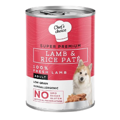 Chef's Choice Kıyılmış Kuzulu ve Pirinçli Yetişkin Köpek Konservesi 400 Gr Chef's Choice Kıyılmış Kuzulu ve Pirinçli Yetişkin Köpek Konservesi 400 Gr