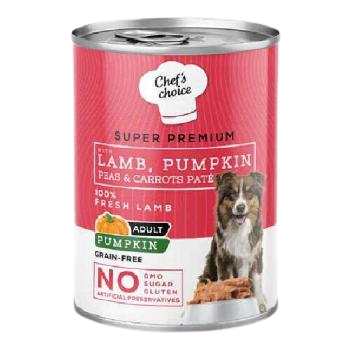Chefs Choice Kuzu Etli Ve Balkabaklı Kıyılmış Yetişkin Köpek Konservesi 400 Gr Chefs Choice Kuzu Etli Ve Balkabaklı Kıyılmış Yetişkin Köpek Konservesi 400 Gr