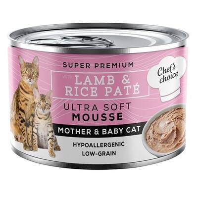 Chefs Choice Mother & Baby Cat Soft Mousse Anne ve Yavru Kedi Konservesi 200 Gr Chefs Choice Mother & Baby Cat Soft Mousse Anne ve Yavru Kedi Konservesi 200 Gr