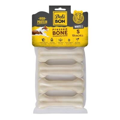 Delibon Deri Press Köpek Kemik 12Cm S Boy 4Lü Paket Beyaz Delibon Deri Press Köpek Kemik 12Cm S Boy 4Lü Paket Beyaz