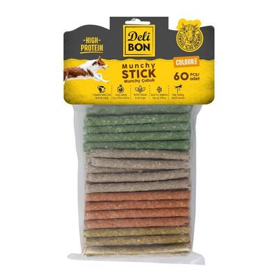 Delibon Köpek Ödül Kemiği Munchy Çubuk Kalın Mix 60 Adet Delibon Köpek Ödül Kemiği Munchy Çubuk Kalın Mix 60 Adet