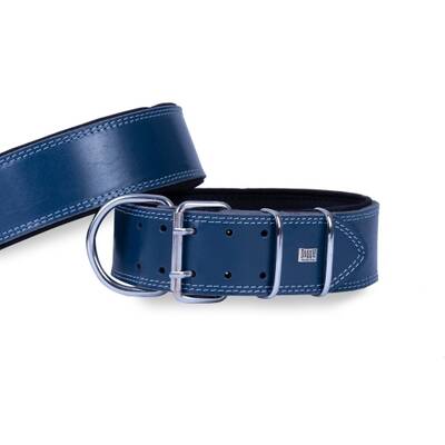 Doggie Çift Kat Deri Extra Güçlü Boyun Tasma Royalblue 6x65-75 Cm Doggie Çift Kat Deri Extra Güçlü Boyun Tasma Royalblue 6x65-75 Cm