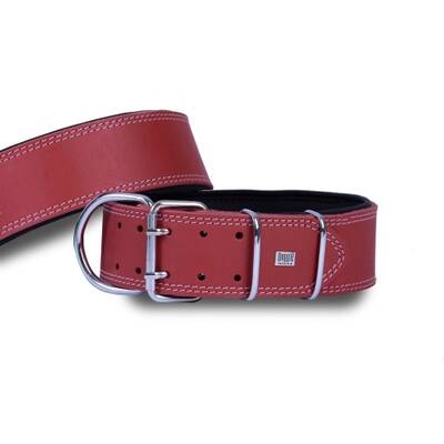 Doggie Çift Kat Deri Güçlü Sade Boyun Tasma Kırmızı 6x55-65 Cm Doggie Çift Kat Deri Güçlü Sade Boyun Tasma Kırmızı 6x55-65 Cm