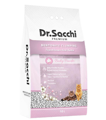 Dr.Sacchi Bebek Pudrası Kokulu Bentonit Kedi Kumu 10 Lt Dr.Sacchi Bebek Pudrası Kokulu Bentonit Kedi Kumu 10 Lt