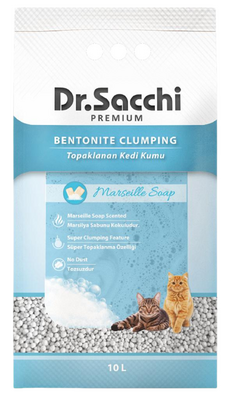 Dr.Sacchi Marsilya Sabunu Kokulu Bentonit Kedi Kumu 10 Lt Dr.Sacchi Marsilya Sabunu Kokulu Bentonit Kedi Kumu 10 Lt