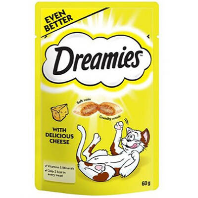 Dreamies İçi Dolgulu Peynirli Kitir Kedi Ödülü 60Gr Dreamies İçi Dolgulu Peynirli Kitir Kedi Ödülü 60Gr