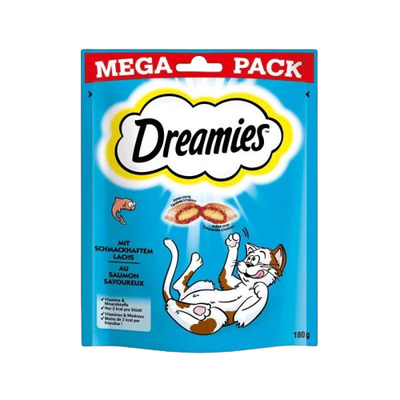 Dreamies Mega Pack İç Dolgulu Somonlu Kedi Ödül Ödül Bisküvisi 180gr Dreamies Mega Pack İç Dolgulu Somonlu Kedi Ödül Ödül Bisküvisi 180gr