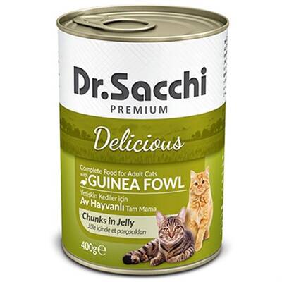 Dr.Sacchi Av Hayvanlı Yetişkin Kedi Konservesi 400 Gr Dr.Sacchi Av Hayvanlı Yetişkin Kedi Konservesi 400 Gr