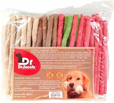 Dr.Sacchi Köpek Munchy Çubuk Renkli 100 Adet Dr.Sacchi Köpek Munchy Çubuk Renkli 100 Adet
