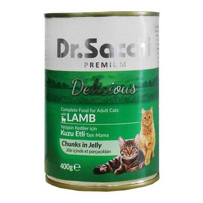 Dr.Sacchi Kuzu Etli Yetişkin Kedi Konservesi 400gr Dr.Sacchi Kuzu Etli Yetişkin Kedi Konservesi 400gr