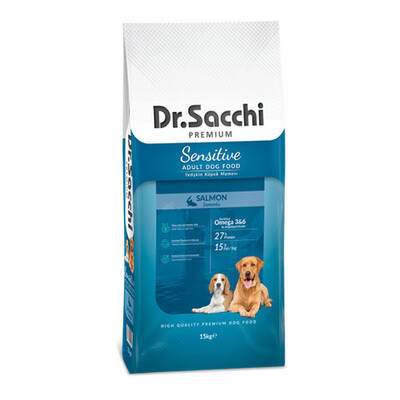 Dr.Sacchi Sensitive Somonlu Yetişkin Köpek Maması15 Kg Dr.Sacchi Sensitive Somonlu Yetişkin Köpek Maması15 Kg