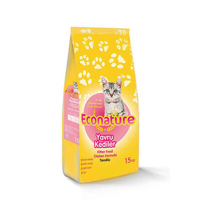 Econature Tavuklu Yavru Kedi Maması 15 kg Econature Tavuklu Yavru Kedi Maması 15 kg