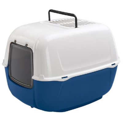 Ferplast Prima Azzurra Kapalı Kedi Tuvaleti 39,5x52,5x38 Cm Ferplast Prima Azzurra Kapalı Kedi Tuvaleti 39,5x52,5x38 Cm
