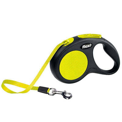 Flexi Neon Reflektörlü Şerit Otomatik Gezdirme Tasması (L) 5M Flexi Neon Reflektörlü Şerit Otomatik Gezdirme Tasması (L) 5M