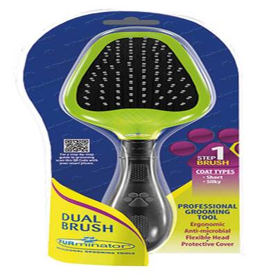 Furminator Dual Brush Step 1 Kedi ve Köpek İçin Tarak Furminator Dual Brush Step 1 Kedi ve Köpek İçin Tarak