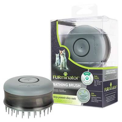 Furminator Kedi Ve Köpek Şampuan Hazneli Banyo Fırçası Furminator Kedi Ve Köpek Şampuan Hazneli Banyo Fırçası