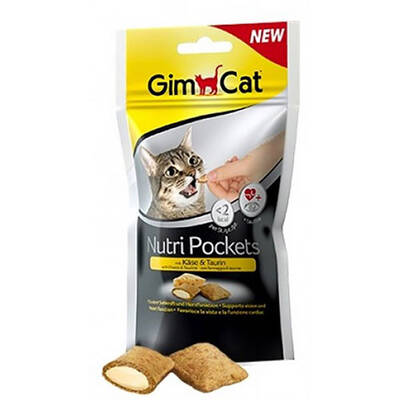 Gimcat Kedi Ödül Tableti Nutri Pockets Peynir Taurin 60 gr Gimcat Kedi Ödül Tableti Nutri Pockets Peynir Taurin 60 gr