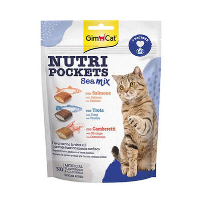 Gimcat Nutripockets Sea Mix Taurinli Kedi Ödül Tableti 150 Gr Gimcat Nutripockets Sea Mix Taurinli Kedi Ödül Tableti 150 Gr