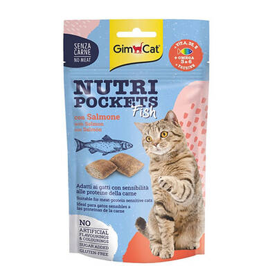 GimCat Nutripockets Somonlu Kedi Ödül Tableti 60 Gr GimCat Nutripockets Somonlu Kedi Ödül Tableti 60 Gr
