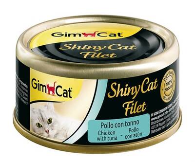 Gimcat Shinycat Fileto Tuna Balıklı Ve Tavuklu Yetişkin Kedi Konservesi 70 Gr Gimcat Shinycat Fileto Tuna Balıklı Ve Tavuklu Yetişkin Kedi Konservesi 70 Gr
