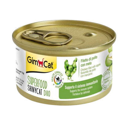 GimCat Superfood Tavuklu ve Elmalı Yetişkin Kedi Konservesi 70Gr GimCat Superfood Tavuklu ve Elmalı Yetişkin Kedi Konservesi 70Gr