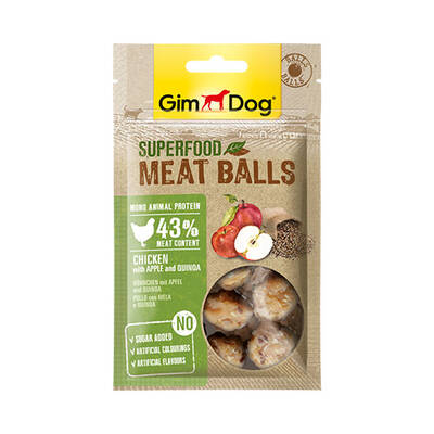 Gimdog Ödül Meatballs Tavuk Elma Kinoa 70 Gr Gimdog Ödül Meatballs Tavuk Elma Kinoa 70 Gr